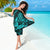 Hawaii Pineapple Sarong Polynesian Pattern Turquoise Version - Wonder Print Shop