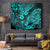 Hawaii Pineapple Tapestry Polynesian Pattern Turquoise Version - Wonder Print Shop
