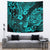 Hawaii Pineapple Tapestry Polynesian Pattern Turquoise Version - Wonder Print Shop