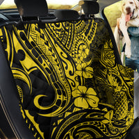 Hawaii Pineapple Back Car Seat Cover Polynesian Pattern Yellow Version - Wonder Print Shop