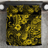 Hawaii Pineapple Bedding Set Polynesian Pattern Yellow Version - Wonder Print Shop