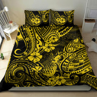 Hawaii Pineapple Bedding Set Polynesian Pattern Yellow Version - Wonder Print Shop
