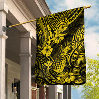 Hawaii Pineapple Garden Flag Polynesian Pattern Yellow Version - Wonder Print Shop