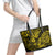 Hawaii Pineapple Leather Tote Bag Polynesian Pattern Yellow Version - Wonder Print Shop