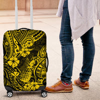 Hawaii Pineapple Luggage Cover Polynesian Pattern Yellow Version - Wonder Print Shop