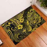 Hawaii Pineapple Rubber Doormat Polynesian Pattern Yellow Version - Wonder Print Shop