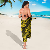 Hawaii Pineapple Sarong Polynesian Pattern Yellow Version - Wonder Print Shop