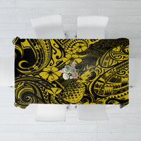 Hawaii Pineapple Tablecloth Polynesian Pattern Yellow Version - Wonder Print Shop