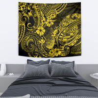 Hawaii Pineapple Tapestry Polynesian Pattern Yellow Version - Wonder Print Shop