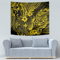 Hawaii Pineapple Tapestry Polynesian Pattern Yellow Version - Wonder Print Shop
