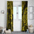 Hawaii Pineapple Window Curtain Polynesian Pattern Yellow Version - Wonder Print Shop