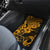 Hawaii Shaka Sign Car Mats With Polynesian Hibiscus Gold Unique - Wonder Print Shop