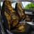 Hawaii Shaka Sign Car Seat Cover With Polynesian Hibiscus Gold Unique - Wonder Print Shop