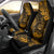Hawaii Shaka Sign Car Seat Cover With Polynesian Hibiscus Gold Unique - Wonder Print Shop
