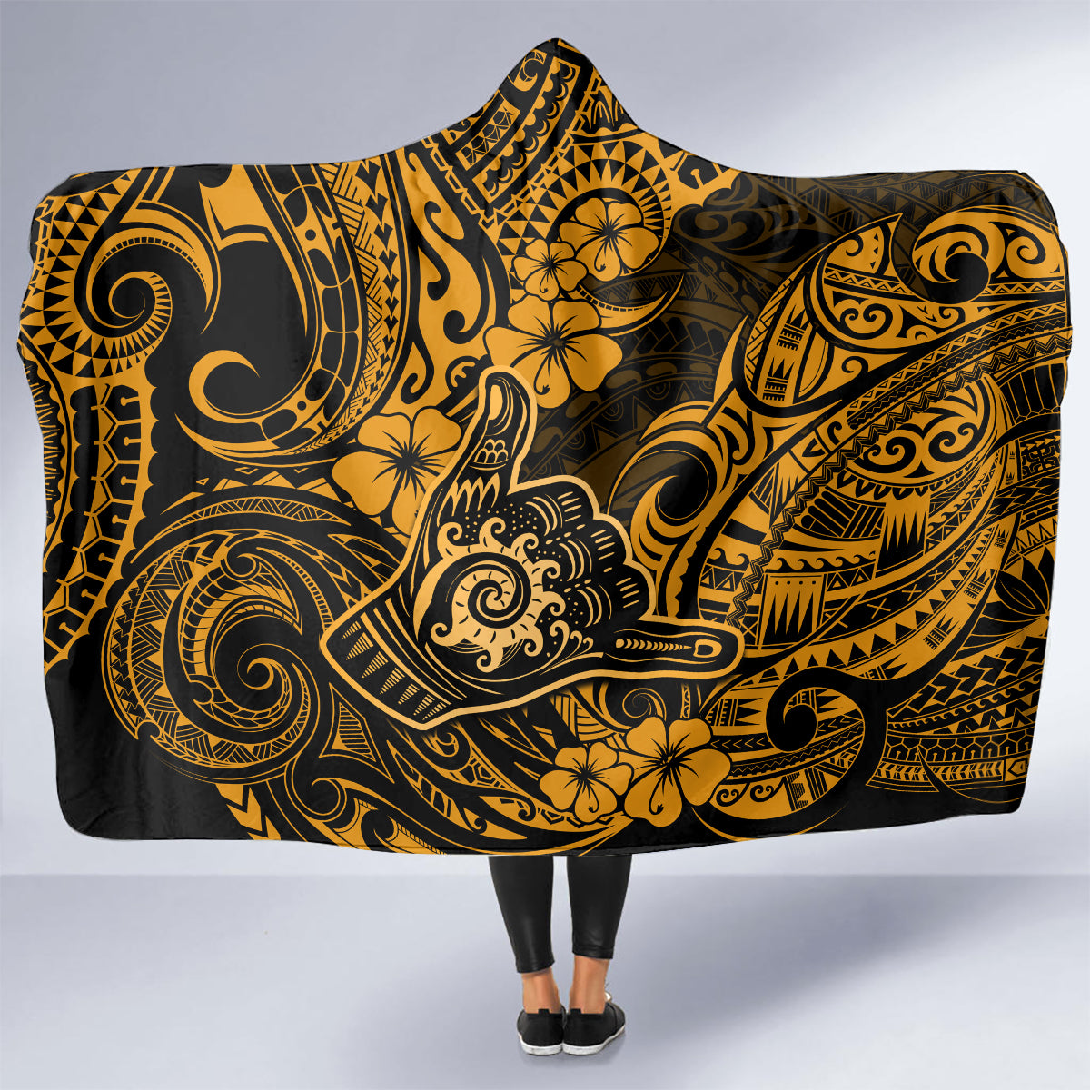 hawaii-shaka-sign-hooded-blanket-with-polynesian-hibiscus-gold-unique