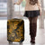 Hawaii Shaka Sign Luggage Cover With Polynesian Hibiscus Gold Unique - Wonder Print Shop