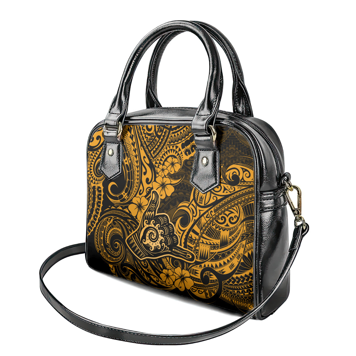 hawaii-shaka-sign-shoulder-handbag-with-polynesian-hibiscus-gold-unique