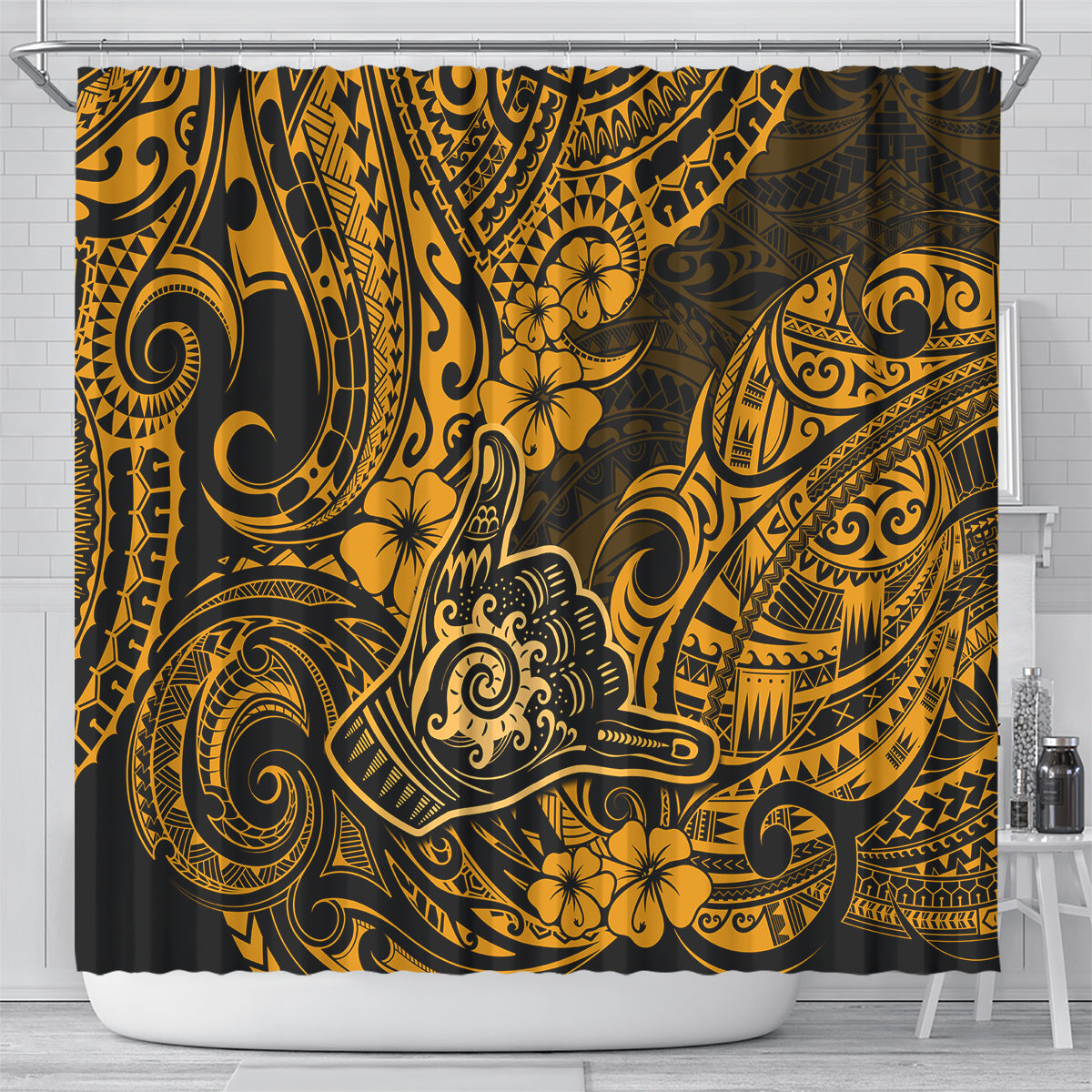 hawaii-shaka-sign-shower-curtain-with-polynesian-hibiscus-gold-unique