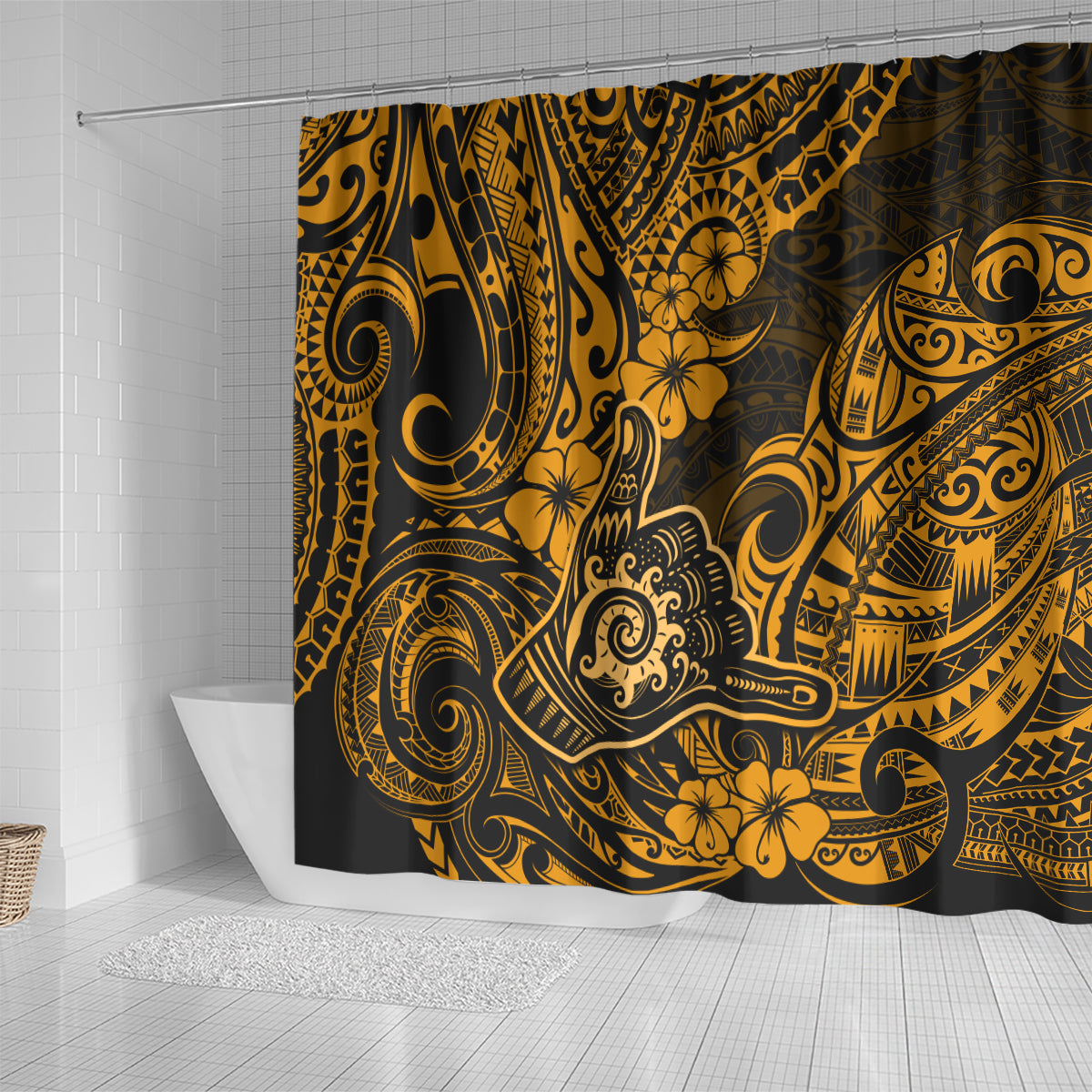 hawaii-shaka-sign-shower-curtain-with-polynesian-hibiscus-gold-unique