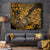 Hawaii Shaka Sign Tapestry With Polynesian Hibiscus Gold Unique - Wonder Print Shop