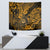 Hawaii Shaka Sign Tapestry With Polynesian Hibiscus Gold Unique - Wonder Print Shop