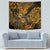 Hawaii Shaka Sign Tapestry With Polynesian Hibiscus Gold Unique - Wonder Print Shop