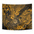 Hawaii Shaka Sign Tapestry With Polynesian Hibiscus Gold Unique - Wonder Print Shop