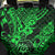 Hawaii Shaka Sign Back Car Seat Cover With Polynesian Hibiscus Green Unique - Wonder Print Shop