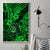 Hawaii Shaka Sign Canvas Wall Art With Polynesian Hibiscus Green Unique - Wonder Print Shop