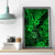 Hawaii Shaka Sign Canvas Wall Art With Polynesian Hibiscus Green Unique - Wonder Print Shop