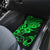 Hawaii Shaka Sign Car Mats With Polynesian Hibiscus Green Unique - Wonder Print Shop