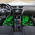 Hawaii Shaka Sign Car Mats With Polynesian Hibiscus Green Unique - Wonder Print Shop