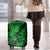 Hawaii Shaka Sign Luggage Cover With Polynesian Hibiscus Green Unique - Wonder Print Shop