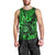 Hawaii Shaka Sign Men Tank Top With Polynesian Hibiscus Green Unique - Wonder Print Shop