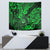 Hawaii Shaka Sign Tapestry With Polynesian Hibiscus Green Unique - Wonder Print Shop