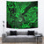 Hawaii Shaka Sign Tapestry With Polynesian Hibiscus Green Unique - Wonder Print Shop