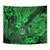 Hawaii Shaka Sign Tapestry With Polynesian Hibiscus Green Unique - Wonder Print Shop