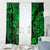 Hawaii Shaka Sign Window Curtain With Polynesian Hibiscus Green Unique - Wonder Print Shop