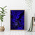 Hawaii Shaka Sign Canvas Wall Art With Polynesian Hibiscus Navy Blue Unique - Wonder Print Shop
