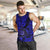 Hawaii Shaka Sign Men Tank Top With Polynesian Hibiscus Navy Blue Unique - Wonder Print Shop