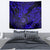 Hawaii Shaka Sign Tapestry With Polynesian Hibiscus Navy Blue Unique - Wonder Print Shop