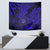 Hawaii Shaka Sign Tapestry With Polynesian Hibiscus Navy Blue Unique - Wonder Print Shop