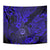 Hawaii Shaka Sign Tapestry With Polynesian Hibiscus Navy Blue Unique - Wonder Print Shop