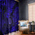 Hawaii Shaka Sign Window Curtain With Polynesian Hibiscus Navy Blue Unique - Wonder Print Shop