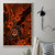 Hawaii Shaka Sign Canvas Wall Art With Polynesian Hibiscus Orange Unique - Wonder Print Shop