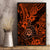 Hawaii Shaka Sign Canvas Wall Art With Polynesian Hibiscus Orange Unique - Wonder Print Shop