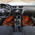 Hawaii Shaka Sign Car Mats With Polynesian Hibiscus Orange Unique - Wonder Print Shop