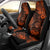Hawaii Shaka Sign Car Seat Cover With Polynesian Hibiscus Orange Unique - Wonder Print Shop