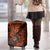 Hawaii Shaka Sign Luggage Cover With Polynesian Hibiscus Orange Unique - Wonder Print Shop