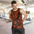 Hawaii Shaka Sign Men Tank Top With Polynesian Hibiscus Orange Unique - Wonder Print Shop